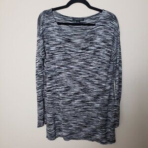 AUGUST SILK Black Tunic Top